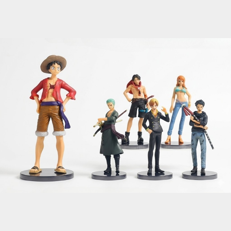 6pcs One Piece Anime Figures L - огляд і ціна Model Kit Luffy