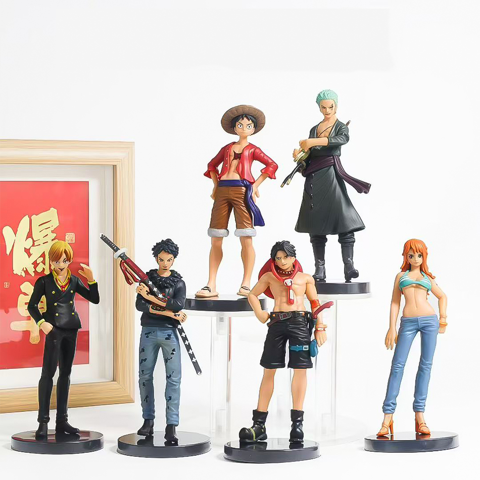 6pcs One Piece Anime Figures L - огляд і ціна Model Kit Luffy