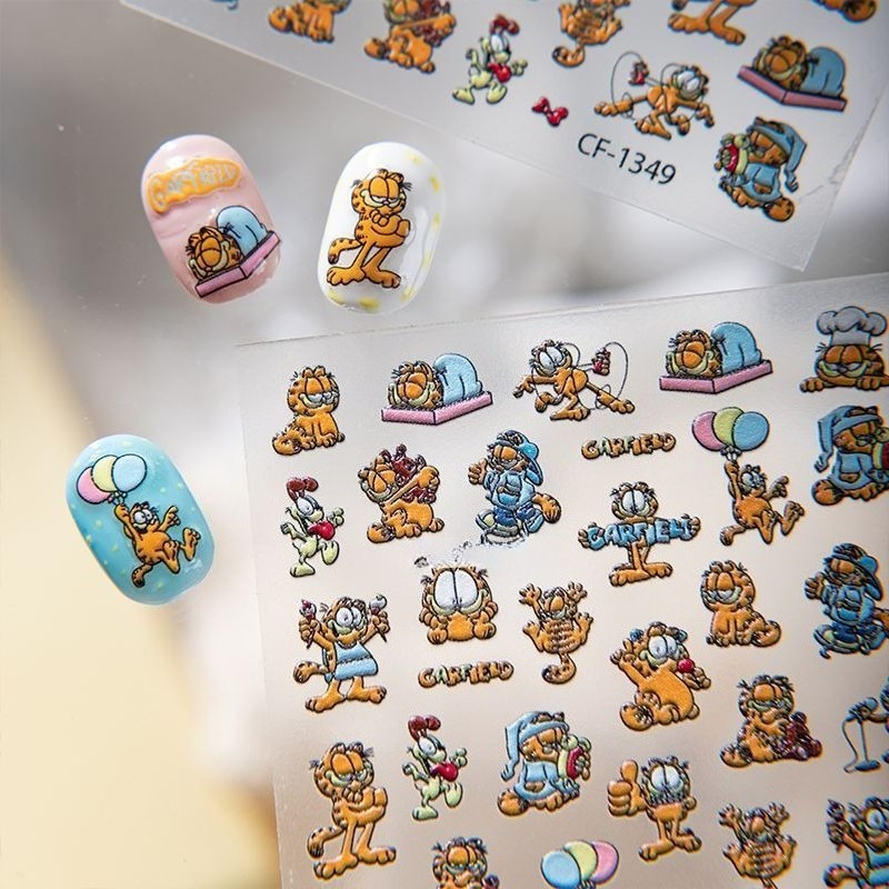 New Garfield Nail Art Stickers - огляд і ціна Model Kit New