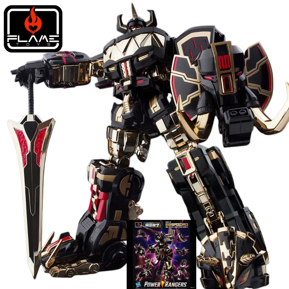 Flame Toys Furai Model Megazor - огляд і ціна Model Kit Power Rangers