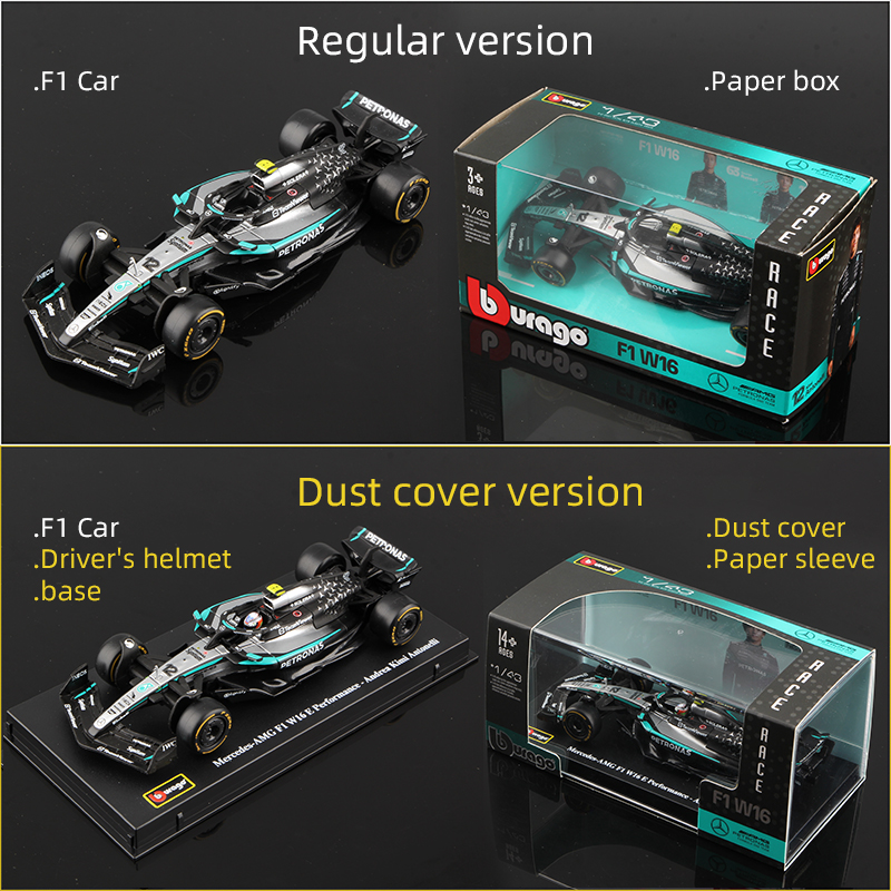 Bburago 1:43 Mercedes 2025 W16 - огляд і ціна Model Kit Formula 1