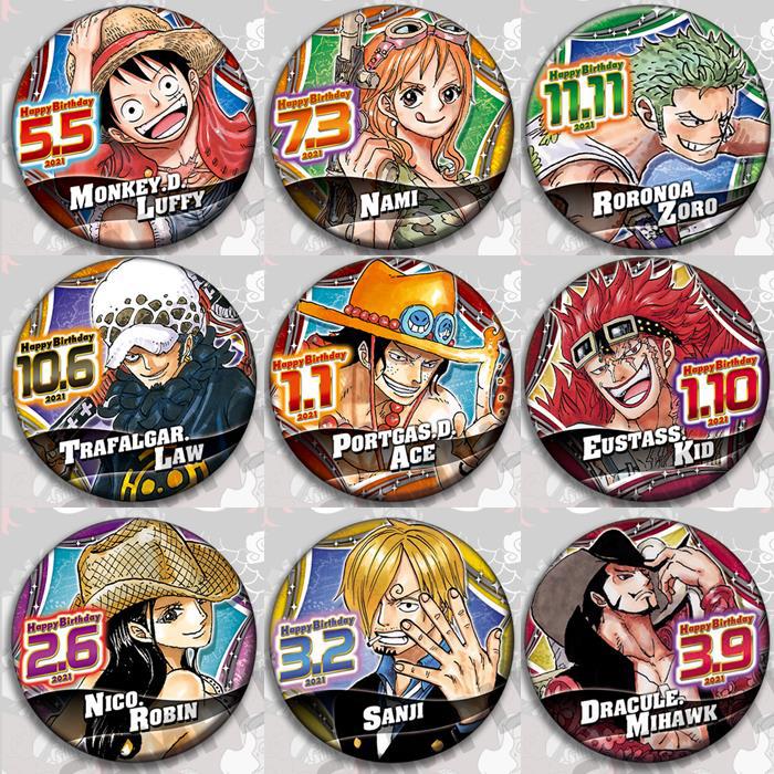 One Piece Anime Badge Pin Set  - огляд і ціна Model Kit Luffy